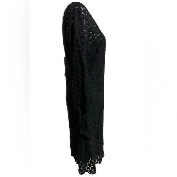 NWT Solitaire by Ravi Kholsa square neck crochet dress small - Picture 3 of 7